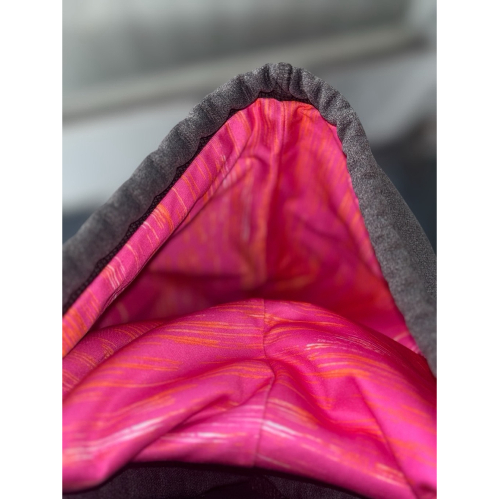 Under Armor Storm1 Women's Large Dark Gray & Pink Logo Long Sleeve Fleece Hoodie - Picture 6 of 15
